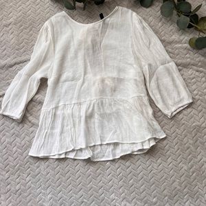 H&M white blouse, M